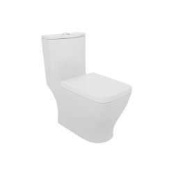 INODORO HELVEX UNA PIEZA CAPRI PLUS CUADRADO 4.8 LPD CON ASIENTO BLANCO 261C-OPCAPRIPLUS