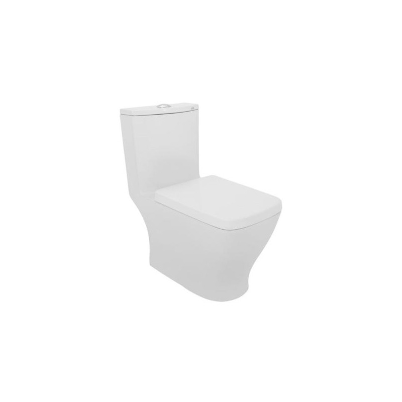 INODORO HELVEX UNA PIEZA CAPRI PLUS CUADRADO 4.8 LPD CON ASIENTO BLANCO 261C-OPCAPRIPLUS