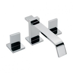 MEZCLADORA PARA LAVABO 12" VERTIKA DESAGUE AUTOMATICO SATIN 261-M1000S