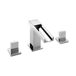 MEZCLADORA PARA LAVABO 8-12" VERTIKA ACUEDUCTO PUSH SATIN 261-M1001DXS