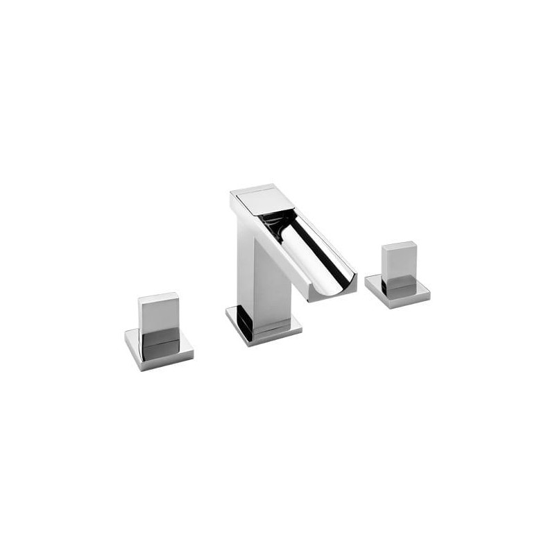 MEZCLADORA PARA LAVABO 8-12" VERTIKA ACUEDUCTO PUSH SATIN 261-M1001DXS