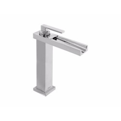 MONOMANDO PARA LAVABO ALTO ACUEDUCTO DX DE PUSH SATIN HELVEX 261-E926DXS
