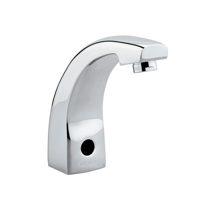 LLAVE DE LAVABO ELECTRONICA SENSOR DE BATERIAS ALFA CROMO HELVEX 261-TV297