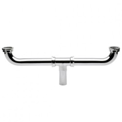 CONEXION CESPOL DOBLE FREGADERO NIQUEL  TV031 261-TV031