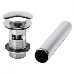 CONTRA PARA LAVABO DESAGUE TIPO PUSH CON REBOSADERO CROMO TH064 261-TH064