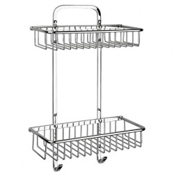 REPISA DOBLE REJILLA RECTANGULAR CROMO REJ04 261-REJ04