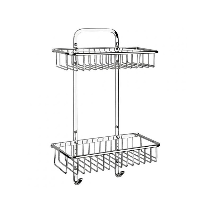 REPISA DOBLE REJILLA RECTANGULAR CROMO REJ04 261-REJ04