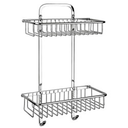 REPISA DOBLE REJILLA RECTANGULAR CROMO REJ04 261-REJ04