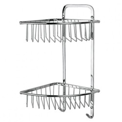 REPISA DOBLE REJILLA ESQUINA CROMO REJ05 261-REJ05