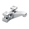 MEZCLADORA PARA LAVABO 4" INTEGRAL SIN DESVIADOR CON MANERALES CROMO HELVEX MI01SC 261-MI01SC