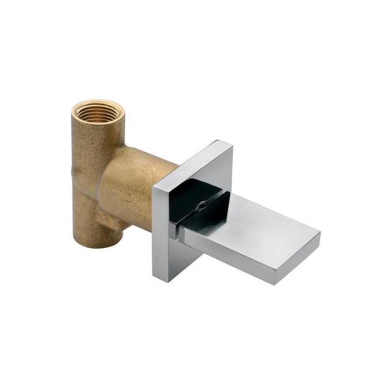 MEZCLADORA PARA REGADERA O TINA ENSAMBLE INDIVIDUAL VERTIKA CROMO ROSCA HELVEX MR1001 261-MR1001