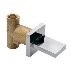 MEZCLADORA PARA REGADERA O TINA ENSAMBLE INDIVIDUAL VERTIKA CROMO ROSCA HELVEX MR1001 261-MR1001