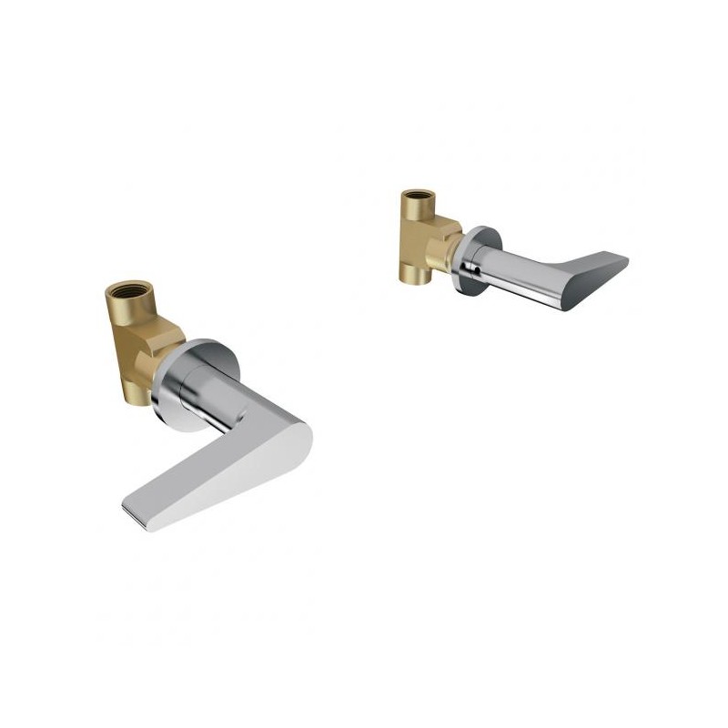 MEZCLADORA PARA REGADERA O TINA ENSAMBLE INDIVIDUAL CLASICA CROMO SOLDABLE HELVEX MR1005 261-MR1005