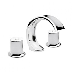 MEZCLADORA PARA LAVABO 8-12" IGUAZU CON CONTRA DESAGÜE PUSH CROMO MEP2004 261-MEP2004