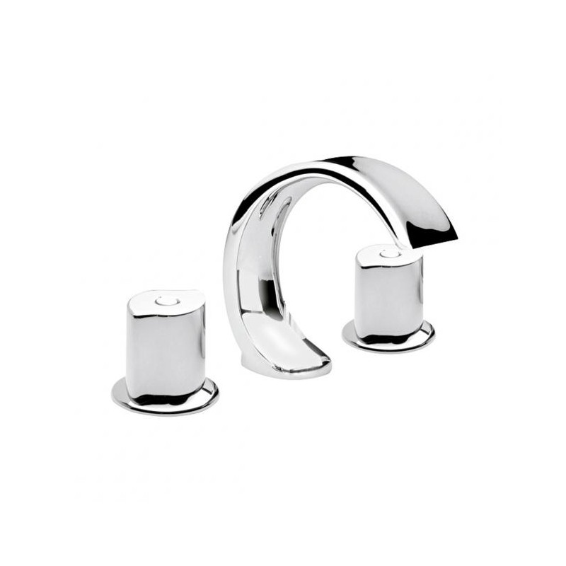 MEZCLADORA PARA LAVABO 8-12" IGUAZU CON CONTRA DESAGÜE PUSH CROMO MEP2004 261-MEP2004