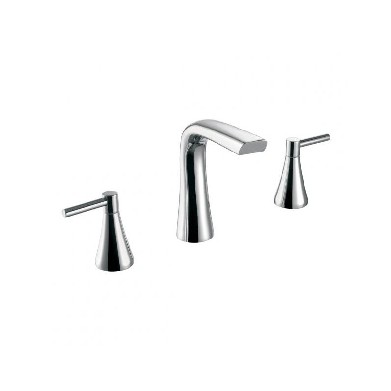 MEZCLADORA PARA LAVABO KONOS DE PUSH CROMO HELVEX M1004 261-M1004