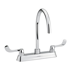 MEZCLADORA PARA FREGADERO FLAMINGOS CON AIREADOR CROMO HM38 261-HM38