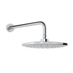 REGADERA PLATO ANCHO CUADRADA 10" BRAZO Y CHAPETON 3 CHORROS CROMO HELVEX H3303 261-H3303