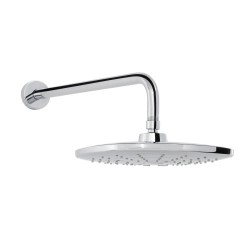 REGADERA PLATO ANCHO CUADRADA 10" BRAZO Y CHAPETON 3 CHORROS CROMO HELVEX H3303 261-H3303