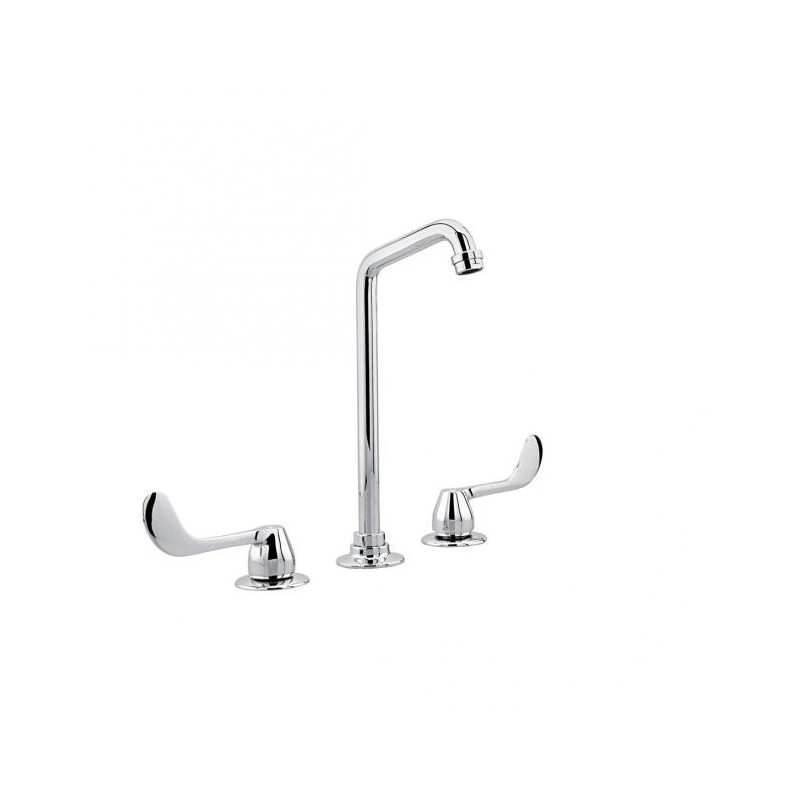 MEZCLADORA DE HOSPITAL CUELLO DE GANSO MANIJAS LARGAS CROMO H13341G 261-H13341G