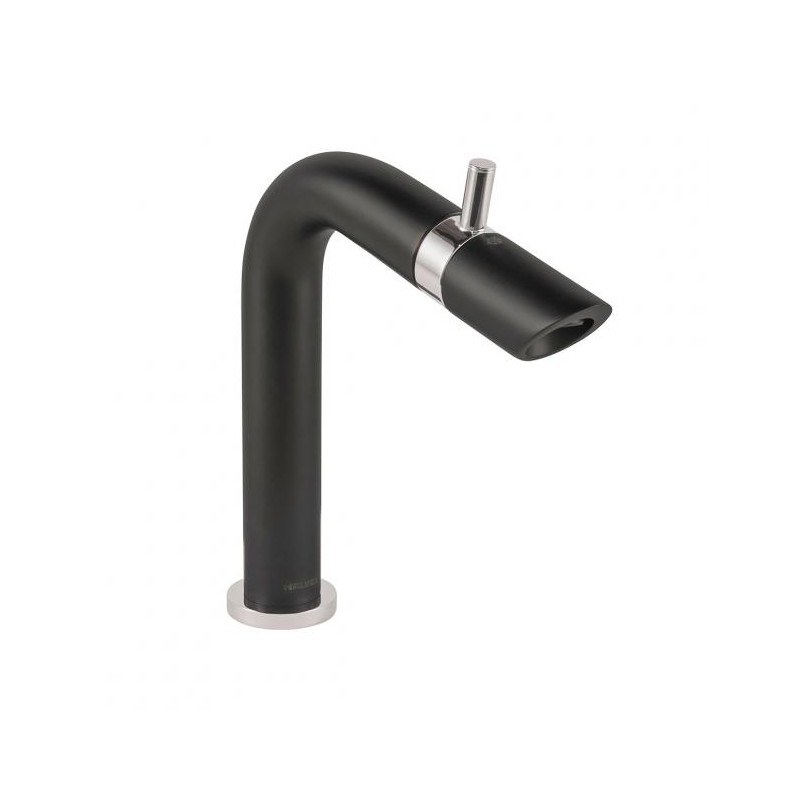 MONOMANDO PARA LAVABO BAMBOO EBANO/CROMO CON CONTRA PUSH HELVEX E922EBCR 261-E922EBCR