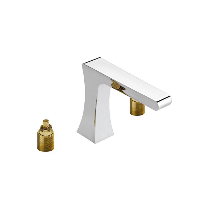 ENSAMBLE PARA MEZCLADORA  PARA LAVABO TALADROS SEPARADOS CON CONTRA PUSH MAGNA DX CROMO HELVEX EP2120 261-EP2120