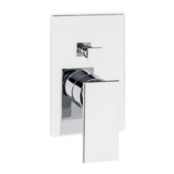 MONOMANDO PARA REGADERA, TINA CROMO CON DESVIADOR Y CONTROL DE TEMPERATURA HELVEX E713 261-E713