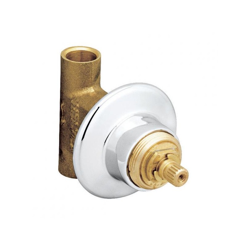 JUEGO DE ENSAMBLES PARA REGADERA HELVEX SOLDABLE VALVEX-II CON CHAPETON CROMO E61II 261-E61II