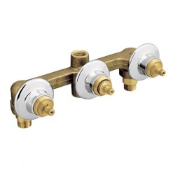 ENSAMBLE PARA MEZCLADORA REGADERA Y TINA TRIPLE VALVEXII CON CHAPETON CROMO E40II 261-E40II