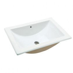 LAVABO HELVEX BAJO CUBIERTA MARCUS 54*39 CON REBOSADERO BLANCO  LV3-1 261C-LVMARCUSB
