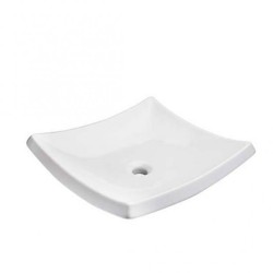 LAVABO HELVEX DE SOBREPONER TRAZZO 49*43 SIN REBOSADERO BLANCO LV5 261C-LVTRAZZO