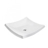 LAVABO HELVEX DE SOBREPONER TRAZZO 49*43 SIN REBOSADERO BLANCO LV5 261C-LVTRAZZO