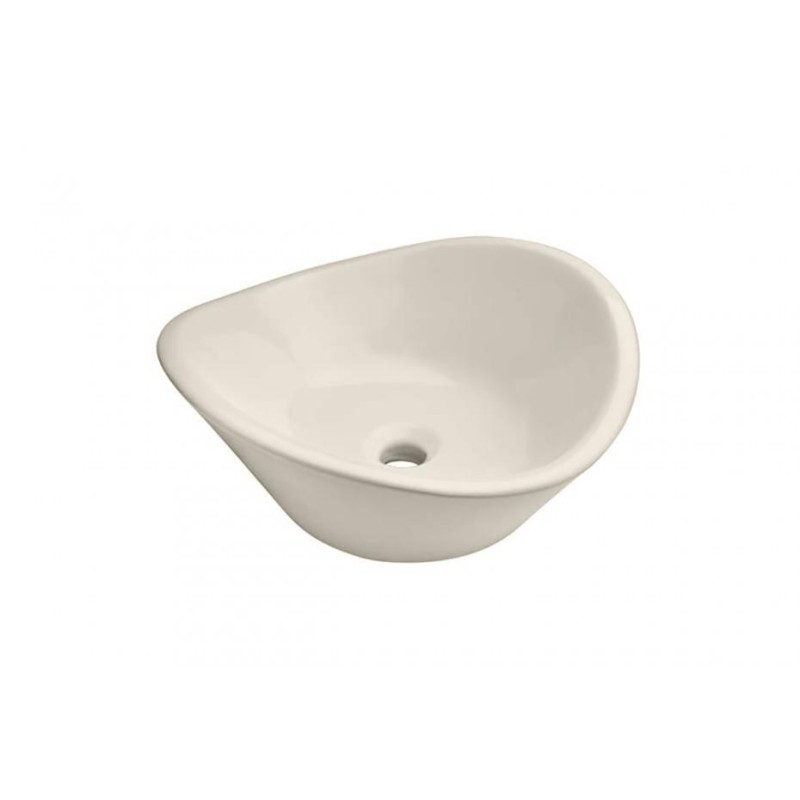 LAVABO HELVEX DE SOBREPONER CASSINI 43*43 SIN REBOSADERO MARFIL LV4M 261C-LVCASSINIM