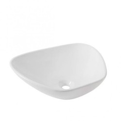 LAVABO HELVEX DE SOBREPONER CLAP 49*39 SIN REBOSADERO BLANCO 261C-LVCLAP