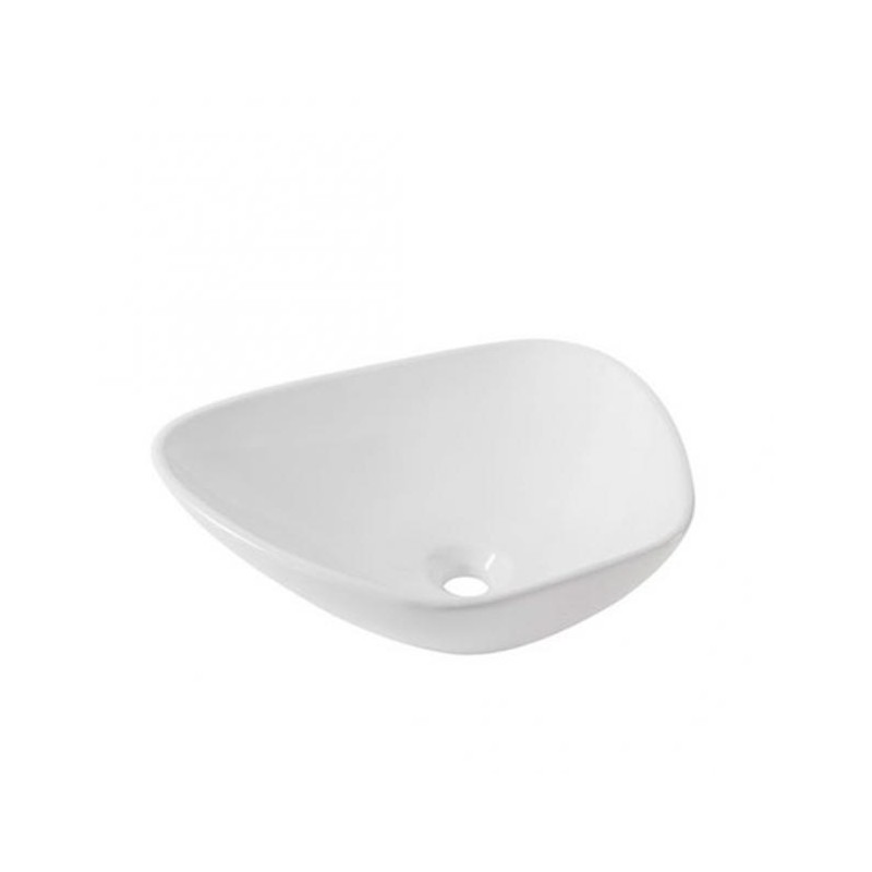 LAVABO HELVEX DE SOBREPONER CLAP 49*39 SIN REBOSADERO BLANCO 261C-LVCLAP