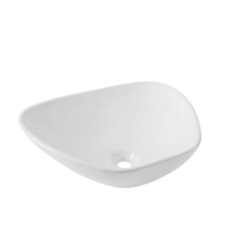 LAVABO HELVEX DE SOBREPONER CLAP 49*39 SIN REBOSADERO BLANCO 261C-LVCLAP
