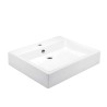 LAVABO HELVEX DE SOBREPONER LUCERNA1 55*45 1 TALADRO BLANCO CON REBOSADERO LV21P 261C-LVLUCER1