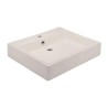 LAVABO HELVEX DE SOBREPONER LUCERNA1 55*45 1 TALADRO MARFIL CON REBOSADERO LV21PM 261C-LVLUCER1M