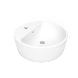 LAVABO HELVEX DE SOBRE PONER MOREA1 CON REBOSADERO 1 TALADRO BLANCO 261C-LVMOREA1