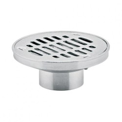 REBOSADERO CON REJILLA REDONDA LATON ACERO INOXIDABLE 342R 261-342R