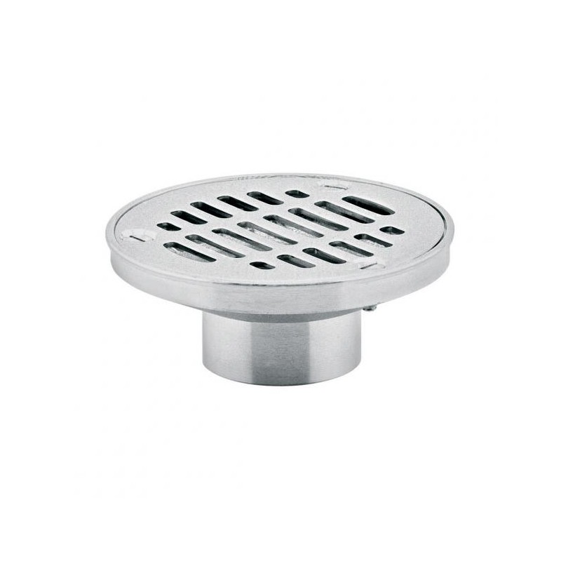 REBOSADERO CON REJILLA REDONDA LATON ACERO INOXIDABLE 342R 261-342R