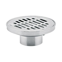 REBOSADERO CON REJILLA REDONDA LATON ACERO INOXIDABLE 342R 261-342R