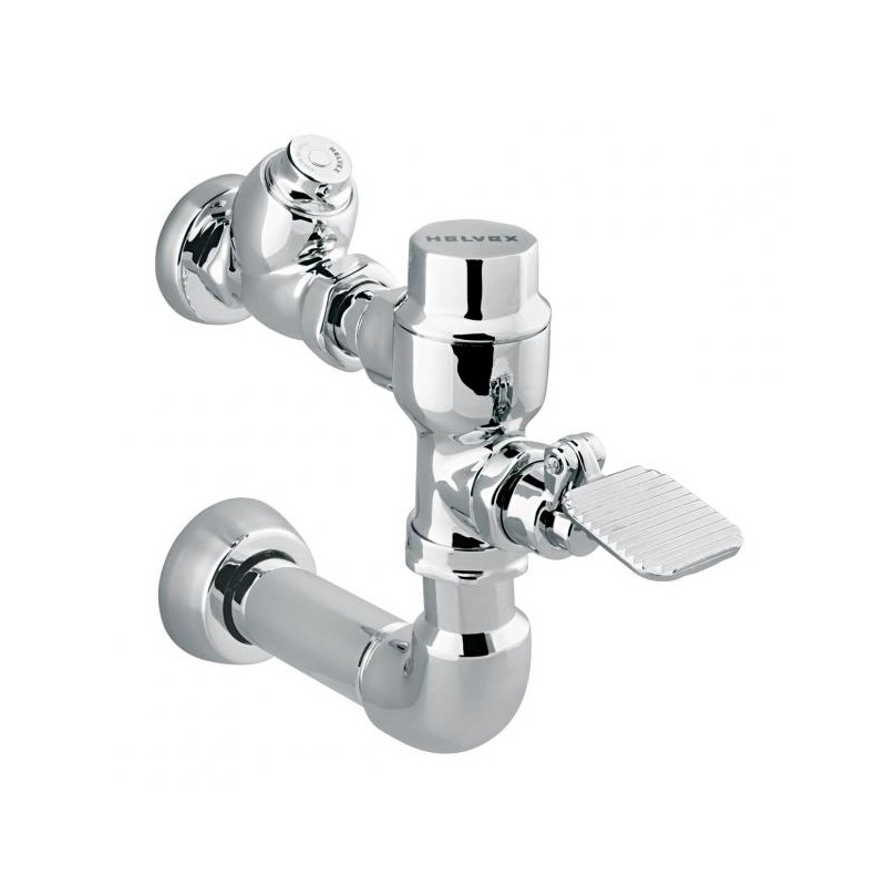 FLUXOMETRO WC PEDAL SPUD 38 MM 3.5 LPD CROMO HELVEX 3103835 261-3103835