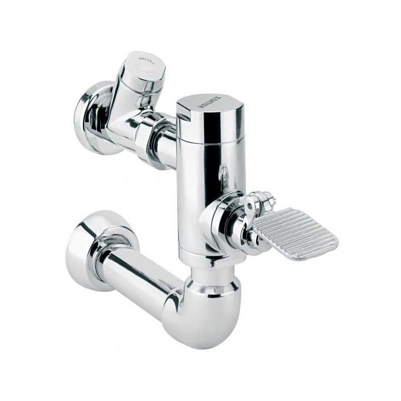 FLUXOMETRO WC DE PEDAL SPUD 38 MM CROMO HELVEX 41038 261-41038