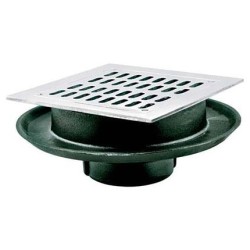 COLADERA PISO CON CAMPANA REJILLA CUADRADA ACERO INOXIDABLE 2584 261-2584