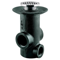 COLADERA PARA PISO 25 CM 3 BOCAS REJILLA REDONDA 28 261-28