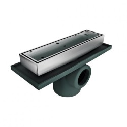 COLADERA PISO 1 BOCA PARA INSERTO CERAMICO RECTANGULAR 30CM HELVEX 24RHLI 261-24RHLI