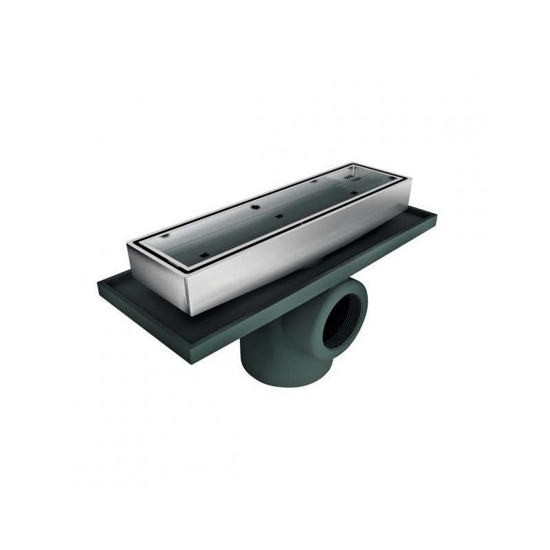 COLADERA PISO 1 BOCA PARA INSERTO CERAMICO RECTANGULAR 30CM HELVEX 24RHLI 261-24RHLI