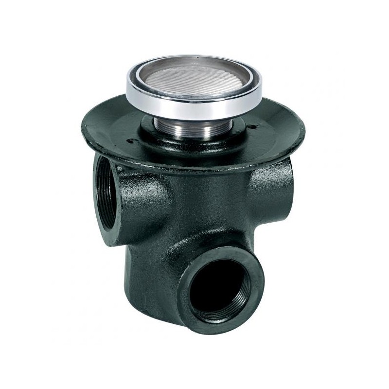 COLADERA PISO 3 BOCAS PARA INSERTO CERAMICA REDONDA HELVEX 25HLI 261-25HLI