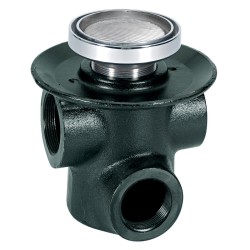 COLADERA PISO 3 BOCAS PARA INSERTO CERAMICA REDONDA HELVEX 25HLI 261-25HLI